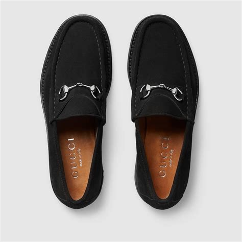 black gucci loafers men|men's black Gucci loafers suede.